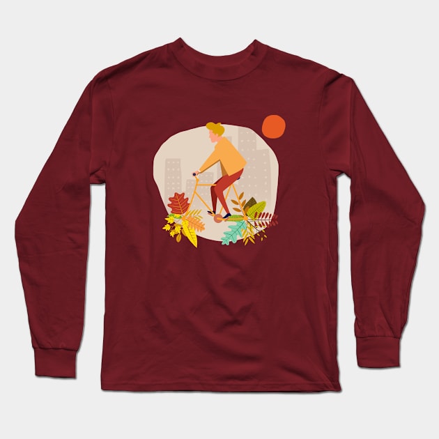 Nature Bike Long Sleeve T-Shirt by worldnomadfolk@gmail.com